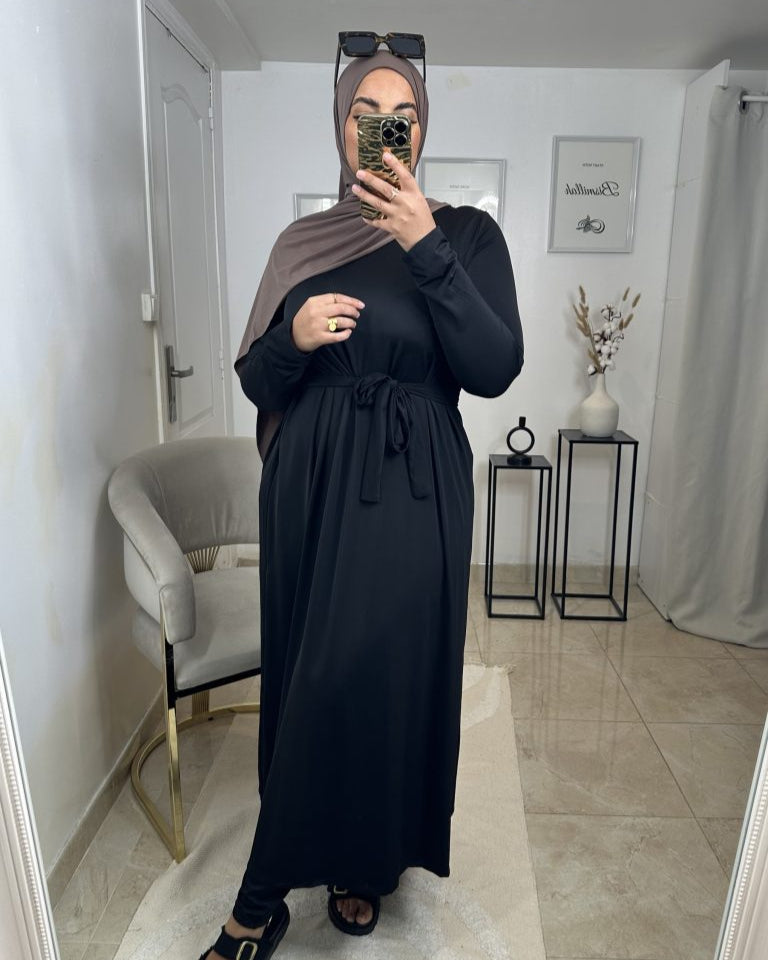 Burkini Long Hydrofuge Noir | Nouera™