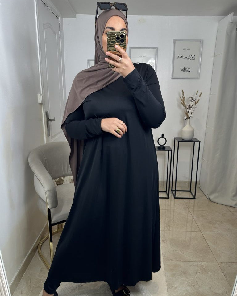 Burkini Long Hydrofuge Noir | Nouera™