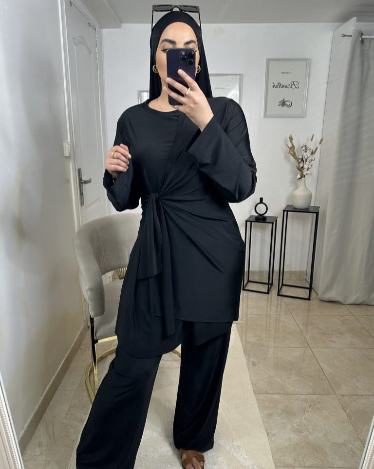 Burkini Hydrofuge Noir | Nouera™
