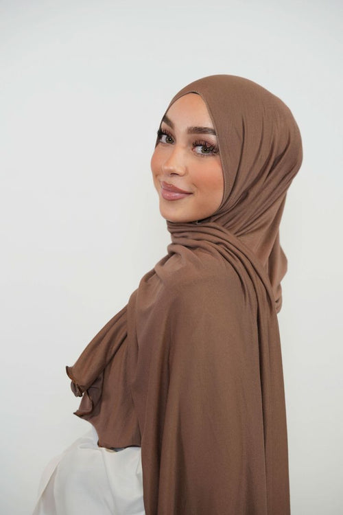Hijab Hydrofuge Marron - GRATUIT