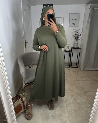 Burkini Long Hydrofuge Kaki | Nouera™