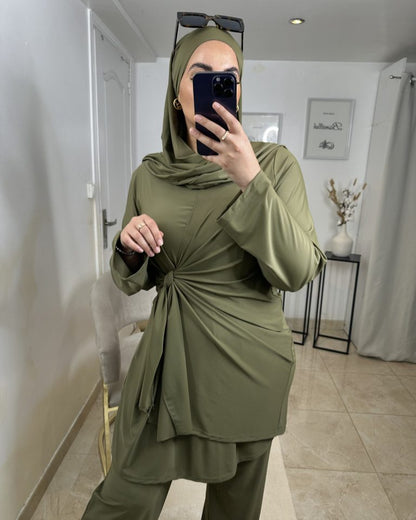 Burkini Hydrofuge Kaki | Nouera™