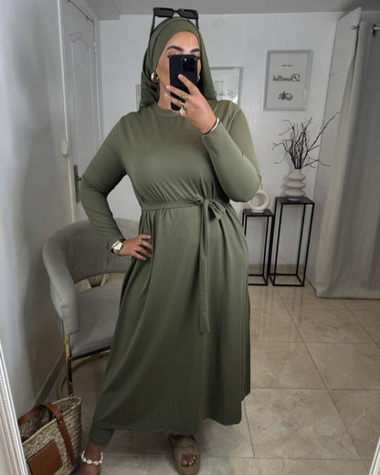 Burkini Long Hydrofuge Kaki | Nouera™