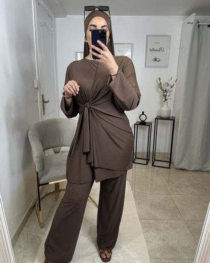 Burkini Hydrofuge Marron | Nouera™