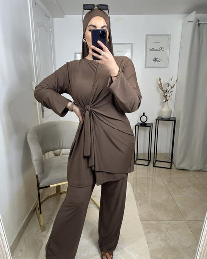 Burkini Hydrofuge Marron | Nouera™