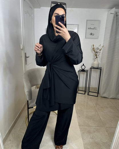 Burkini Hydrofuge Noir | Nouera™